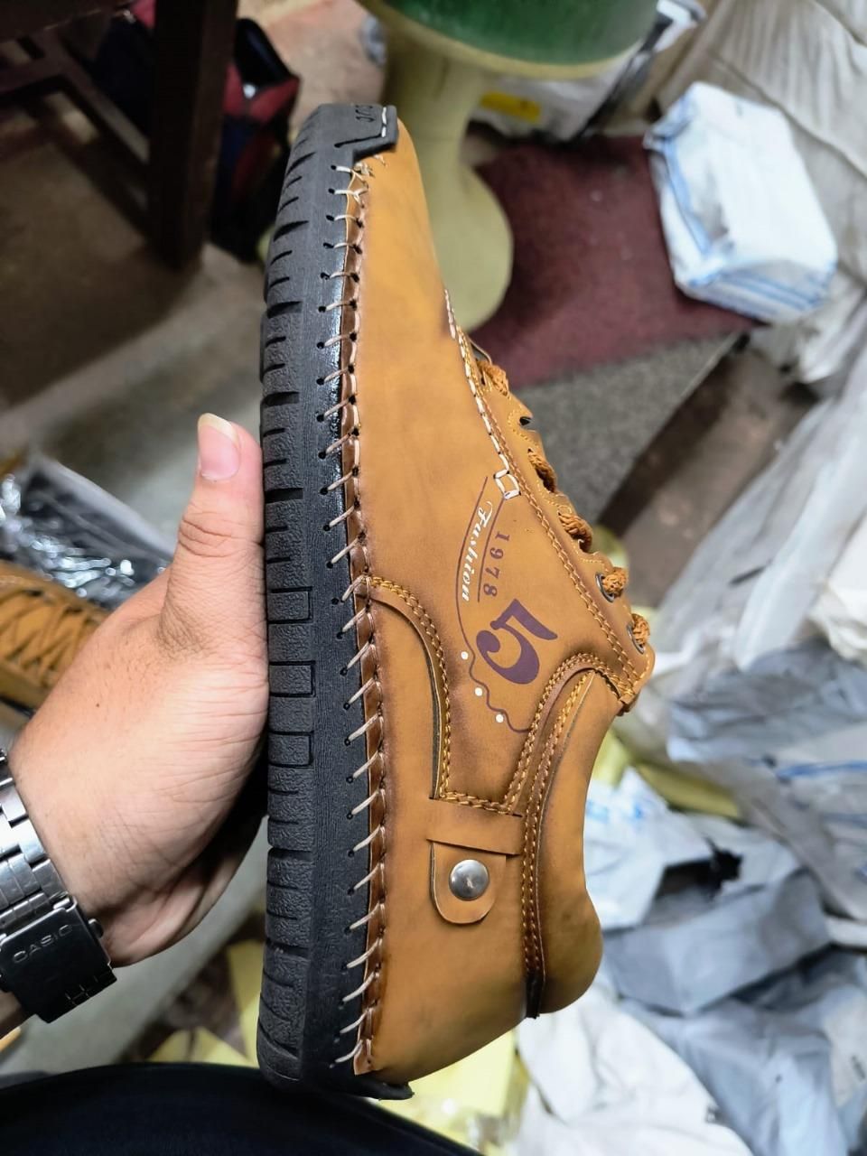 StrideWalk Men's Handmade Loafers Slip-On Walking Driving Shoes ๐โจ