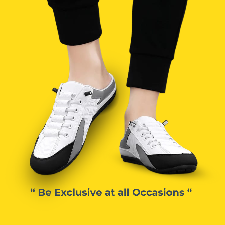 🔥 Super Special Men's Half Casual Shoes (White Color)