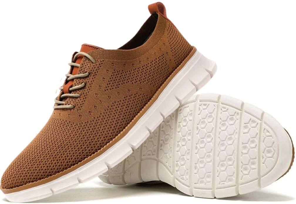 Stride Walk Men's Comfortable Casual Shoes (Brown)