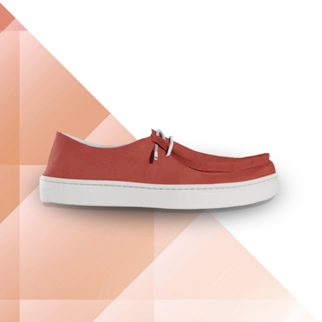 Stridewalk AirLite™ Comfort Loafers for Men, Canvas Moccasin Slip-On Shoes (Brick Red)