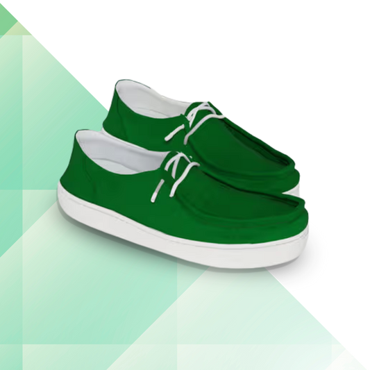 Stridewalk AirLite™ Comfort Loafers for Men, Canvas Moccasin Slip-On Shoes (Olive Green)