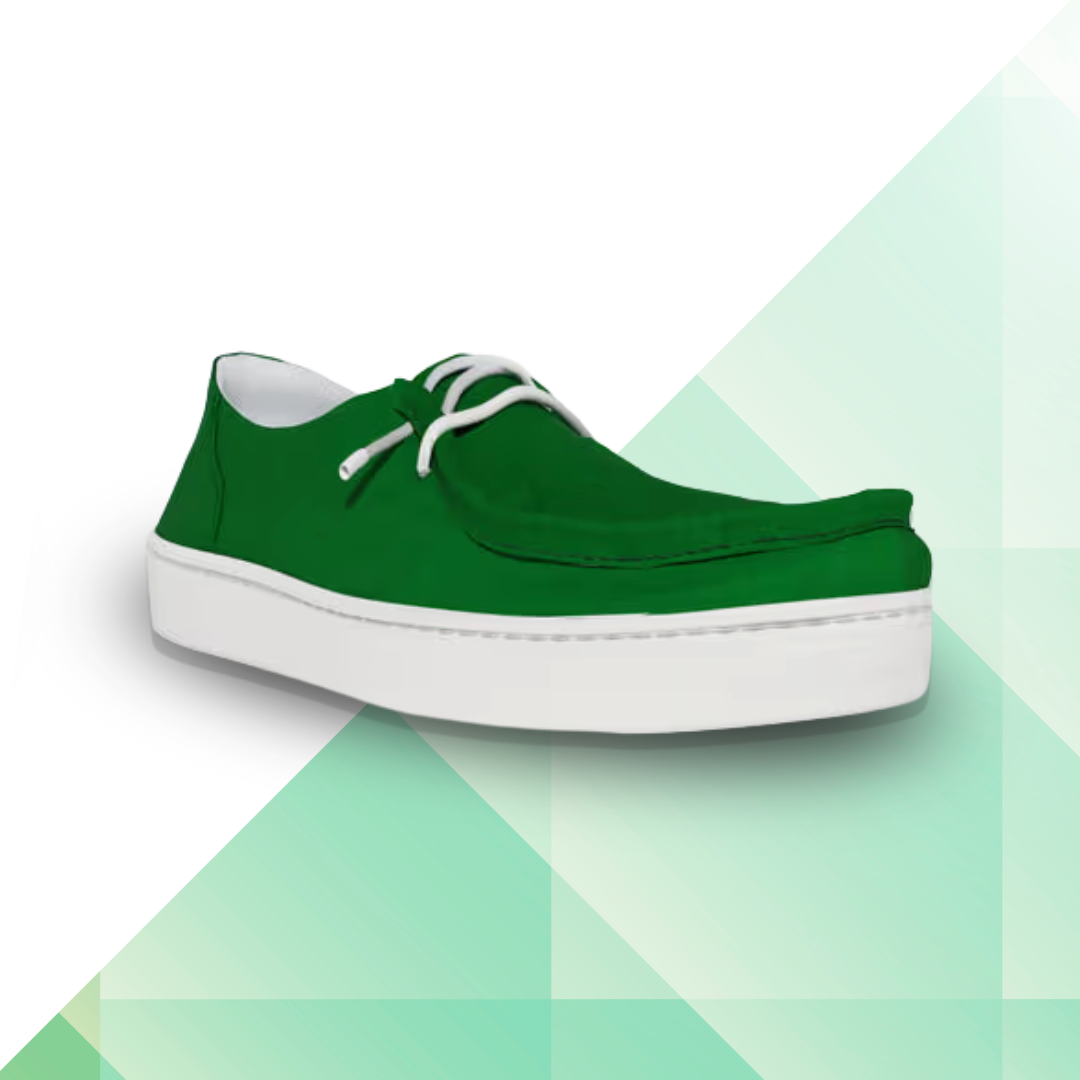 Stridewalk AirLite™ Comfort Loafers for Men, Canvas Moccasin Slip-On Shoes (Olive Green)