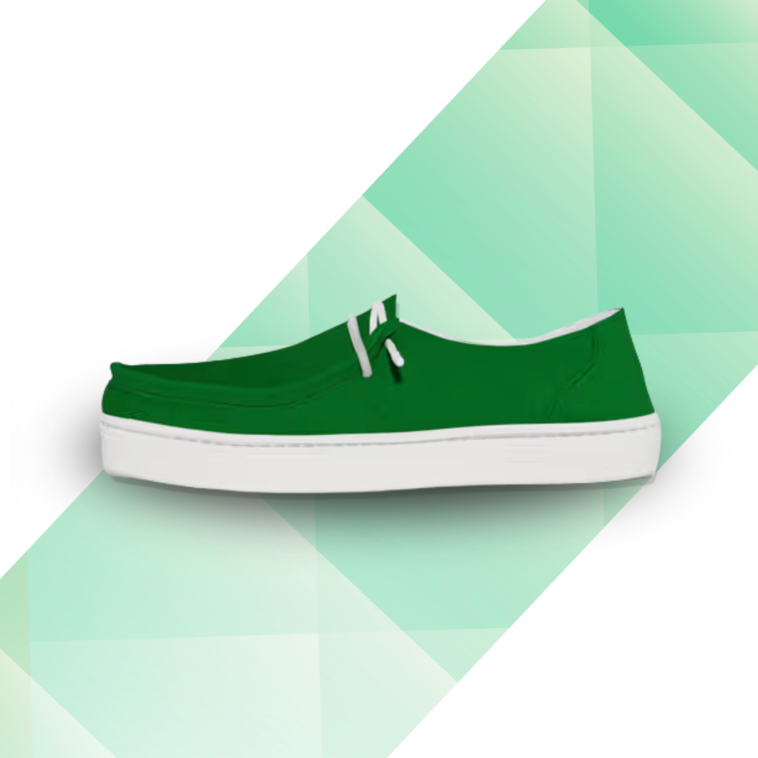 Stridewalk AirLite™ Comfort Loafers for Men, Canvas Moccasin Slip-On Shoes (Olive Green)